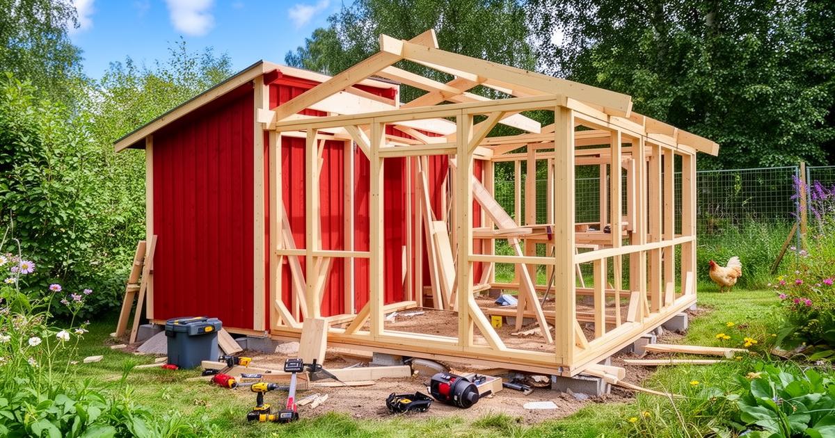 Bygga hönshus – komplett guide till mått, ventilation, material och inredning
