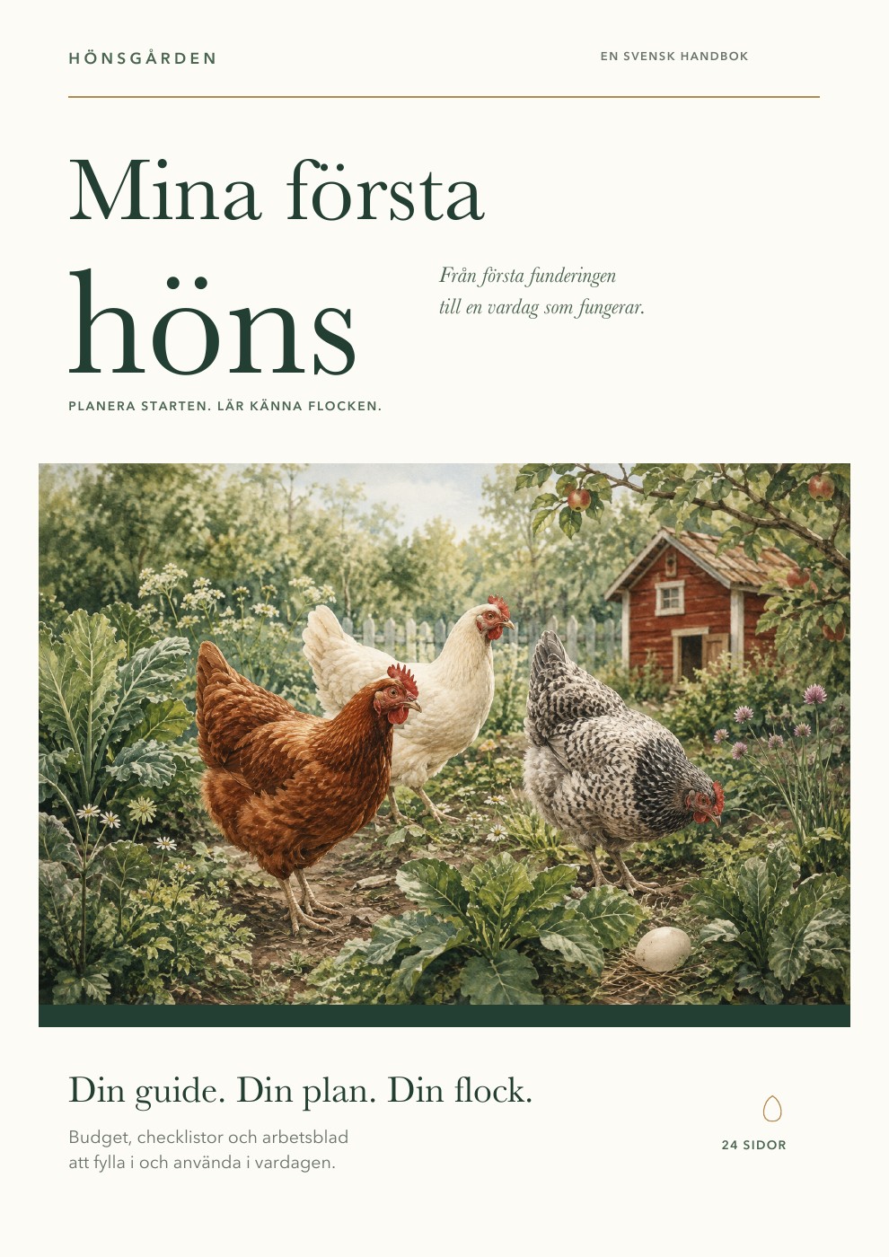 Omslaget till Mina första höns